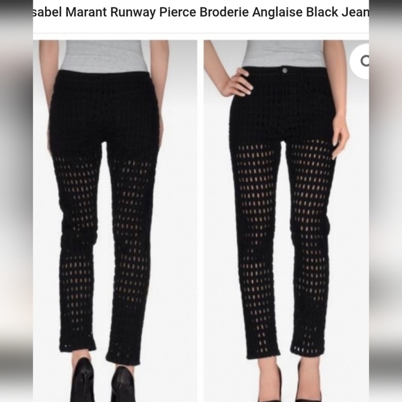 Isabel Marant Spring '14 Runway Pierce Pantalon Cutout Pink Jeans 38 (6 US) - Picture 7 of 16